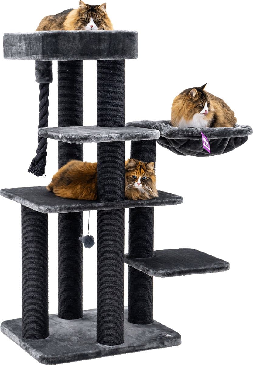 Petrebels Suite 139 Krabpaal - Pepper - 12 cm Dikke Stammen - Uitwasbare hangmat - Extra Stabiel