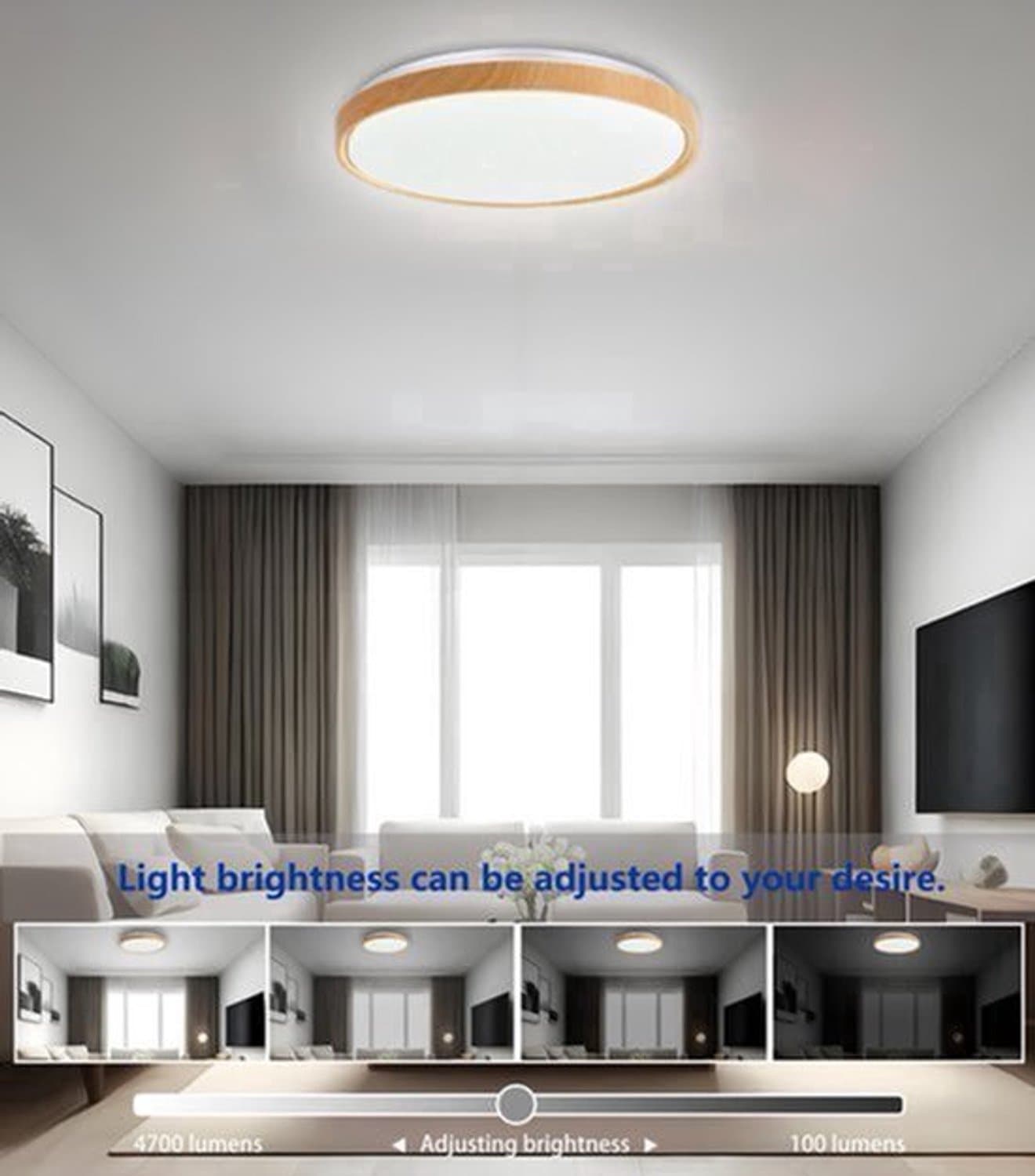 LED Plafondlamp - Bluetooth Luidspreker - Spraak- En App-Bediening - Dimbaar - Compatibel Met Alexa