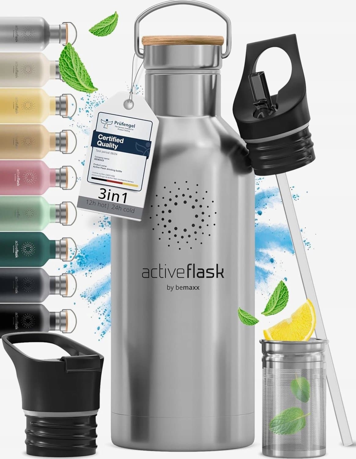 RVS Thermosfles 950ml - Sportief, Lekvrij, Geïsoleerd