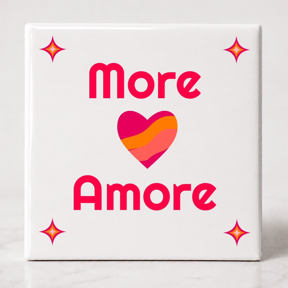 Tegel spreuk More Amore