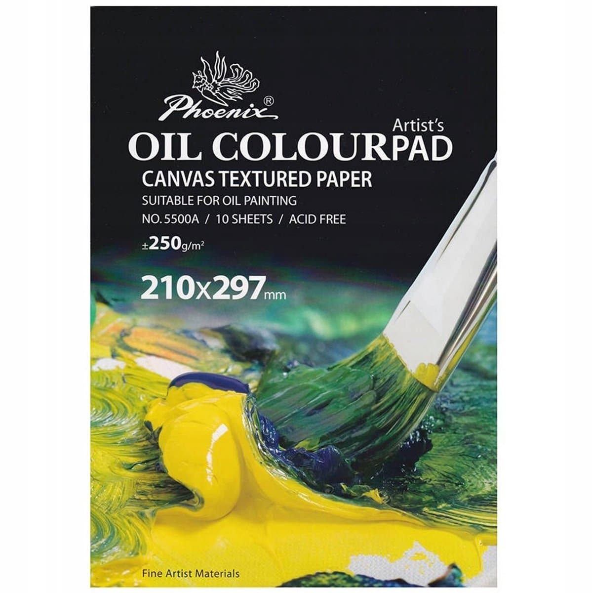 Phoenix Canvas Blok A4 250g/m² - 10 Vellen voor Olieverf
