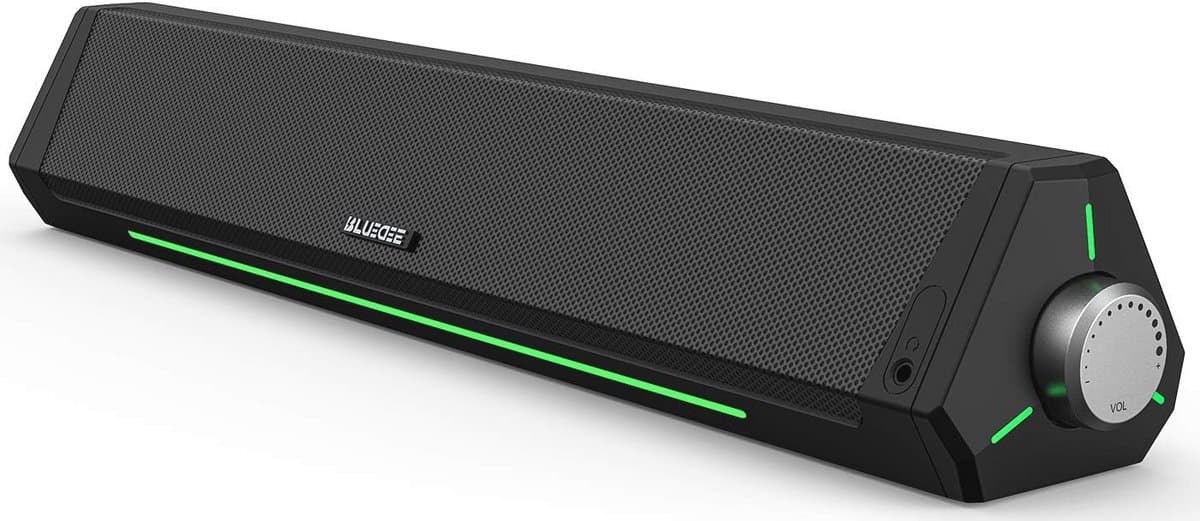 Dynamische RGB Computerluidspreker - HiFi Stereo Bluetooth 5.0 & AUX-in voor Desktop, PC, Laptop, Tablets
