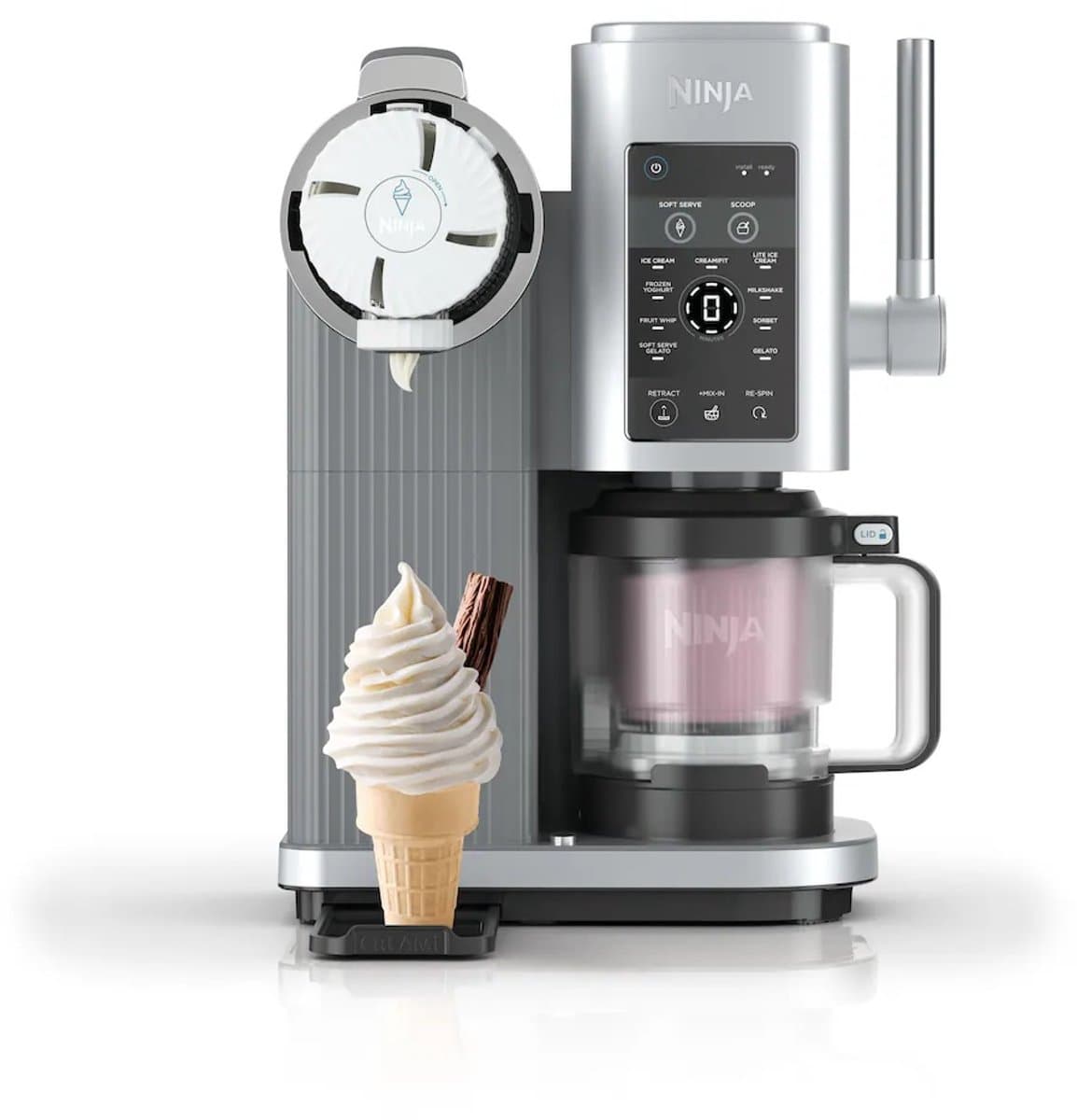 Ninja NC701EU- IJsmachine - Softijs - Sorbetijs - Milkshake - 13 programma's