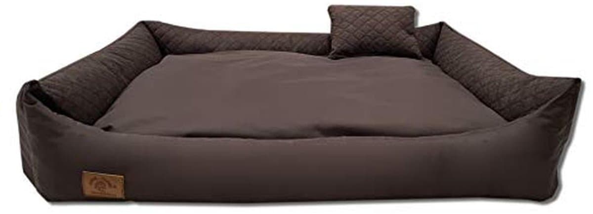 Hondenbed XXL voor Grote Honden - Comfortabele Hondenkussen met Omkeerbaar Kussen en Afneembare Wasbare Overtrek (Bruin)