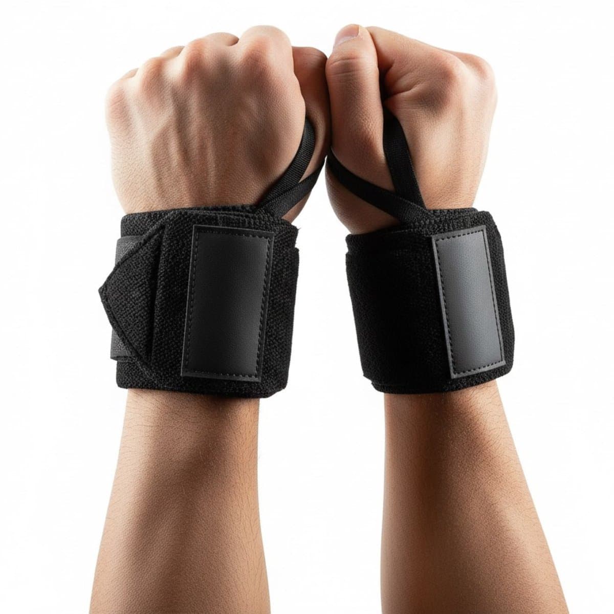 Proskill Polsband voor Fitness & CrossFit - 2 Stuks - Wrist wraps – Krachttraining – Polsbrace – Zwart - Straps