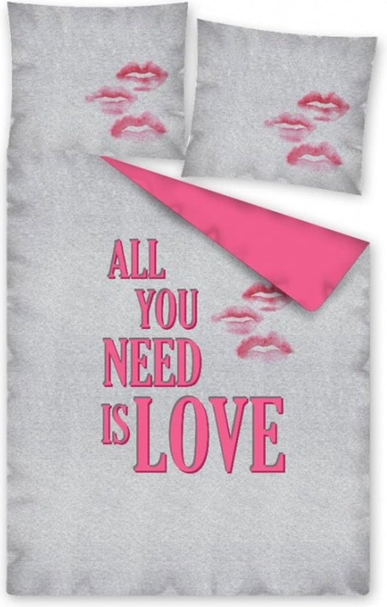 Dekbedovertrek All you need is LOVE - 140x200 cm