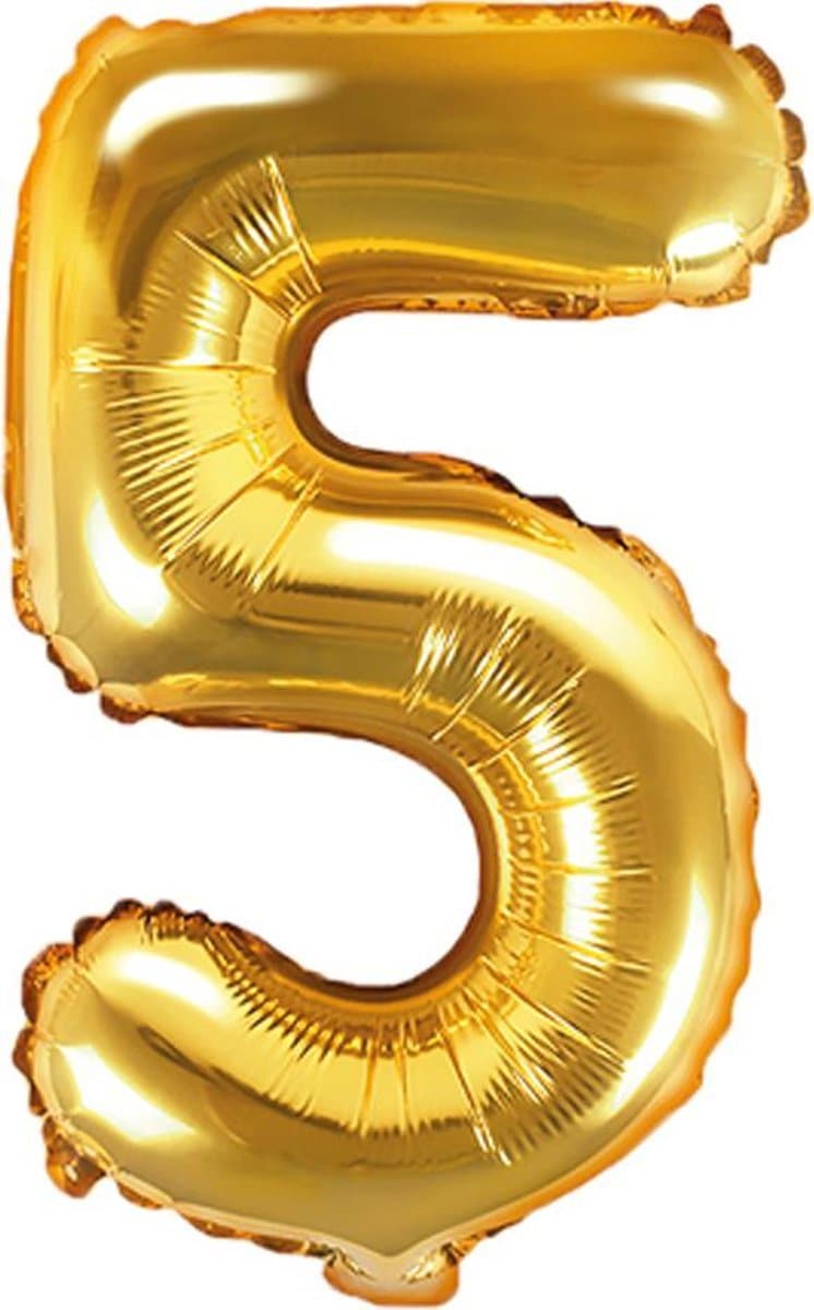 Cijfer 5 (35 cm) - Goud