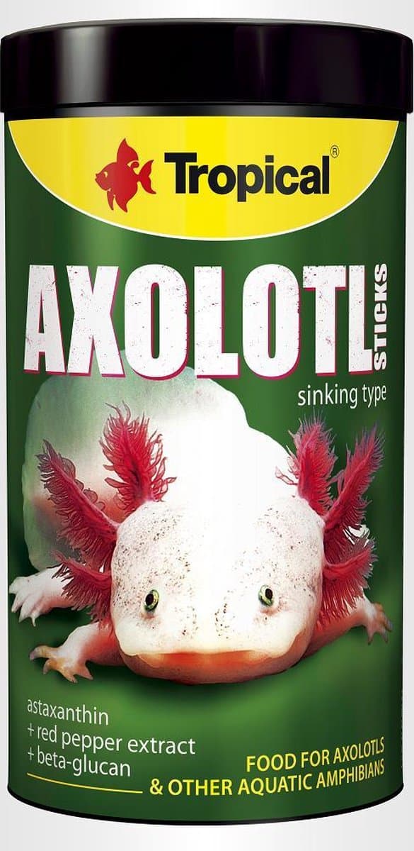 Tropical Axolotl Sticks - Voer voor Axolotls - 135g