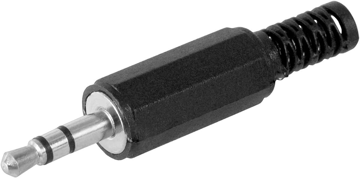 3,5mm Jack (m) connector - plastic - 3-polig / stereo