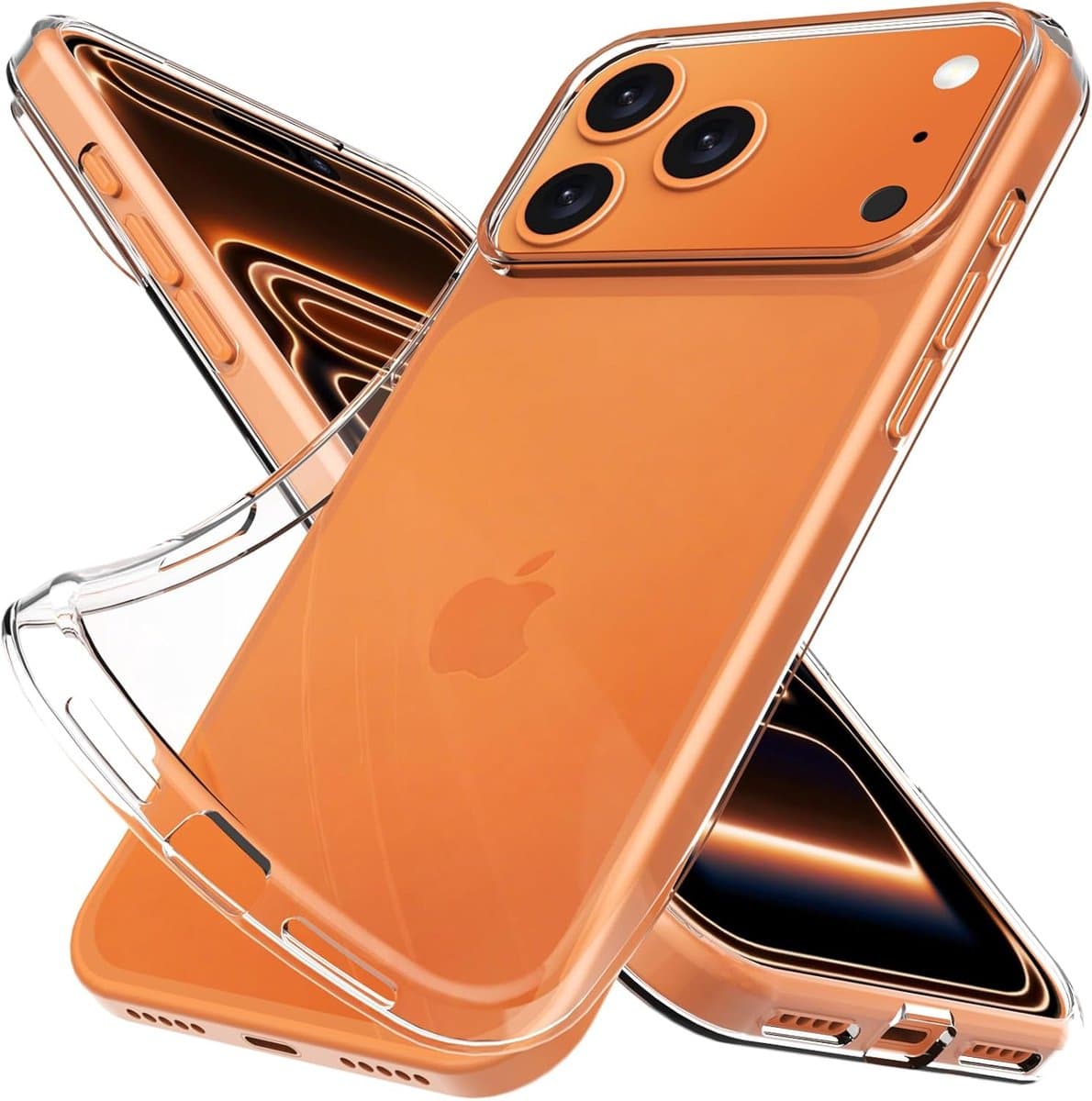 Aziline Silicone Case Geschikt voor Apple iPhone 17 Pro - AziLine Transparante Bescherming Hoesje voor iPhone 17 Pro - Premium Zachte Silicon Hoesje geschikt voor iPhone 17 Pro