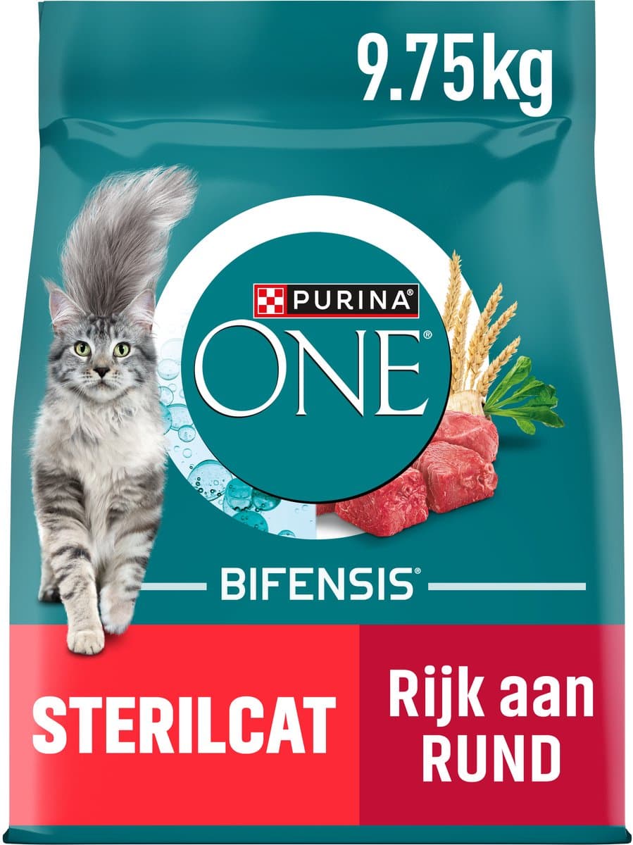 Purina ONE Sterilcat - Kattenvoer Droogvoer - Rund & Tarwe - 9.75 kg
