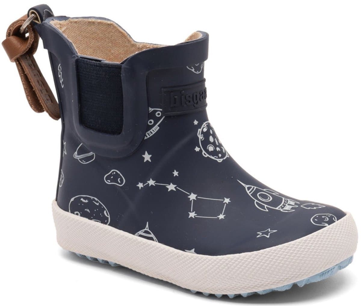 Donkerblauwe rubberen laars "To the Moon" van Bisgaard 29