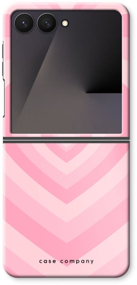 Case Company® - Hoesje geschikt voor Samsung Galaxy Z Flip7 hoesje - Hart Roos - Tough Case - Maximale Bescherming alle Kanten en Schermrand