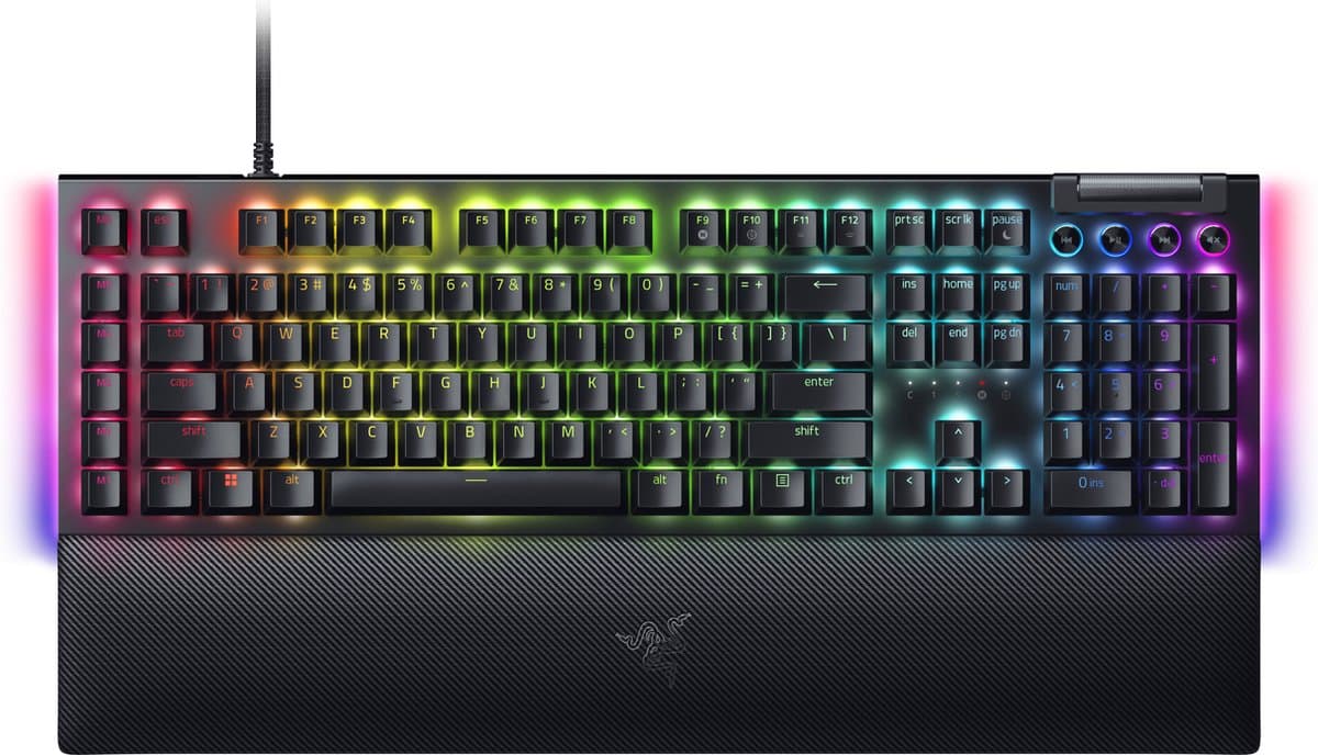 Razer BlackWidow V4 Mechanisch Gaming Toetsenbord Yellow Switch Qwerty