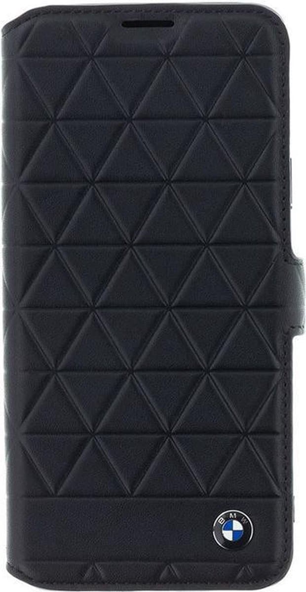 BMW Hexagon Leather Book Case voor Samsung Galaxy S9 Plus - Zwart