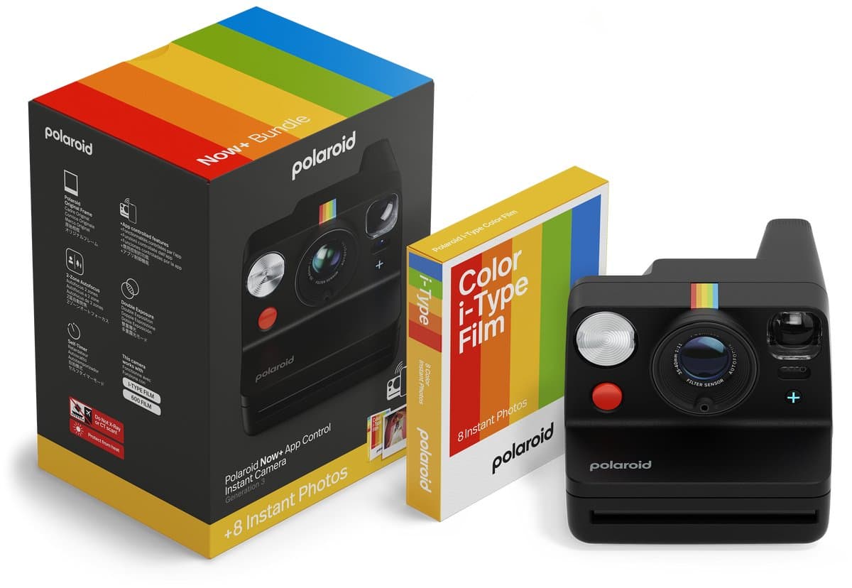 Polaroid Now+ 3 Zwart + Color Film (8 stuks)