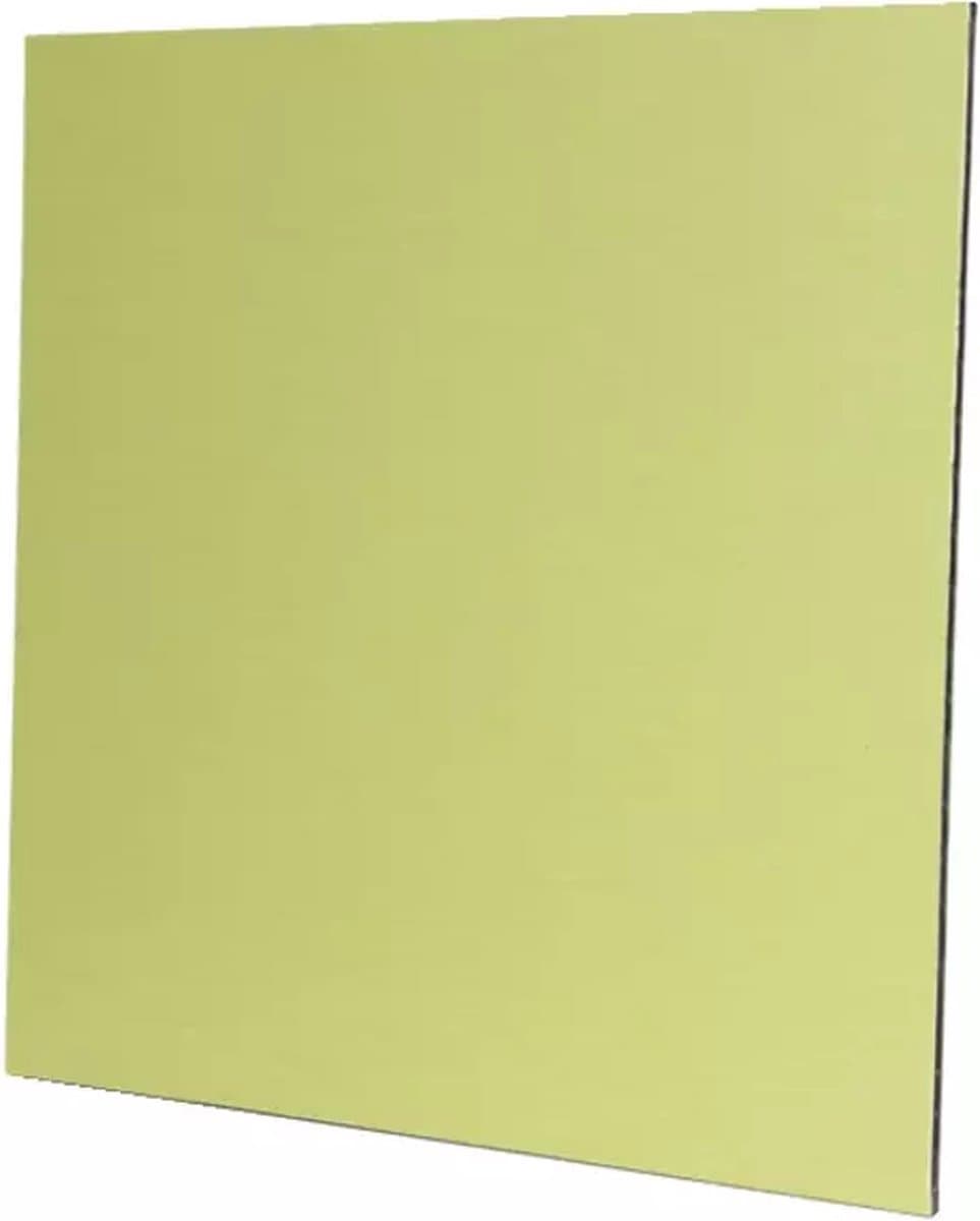 Rooster 15x15cm met aluminium front goud