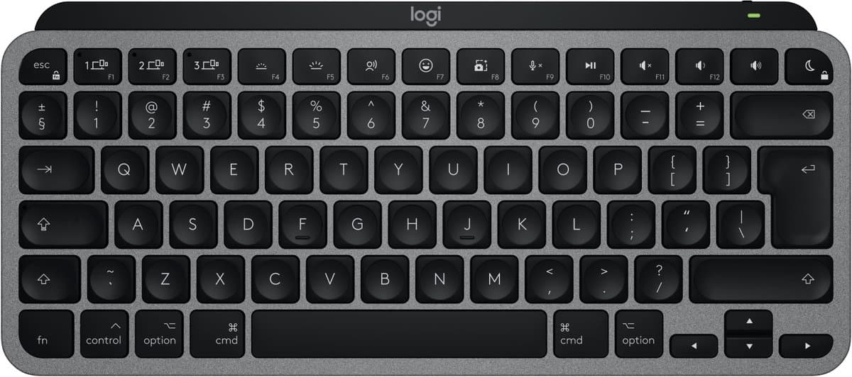 Logitech MX Keys Mini for Mac - Draadloos Toetsenbord - Bluetooth - Qwerty US INTL - Space Grey
