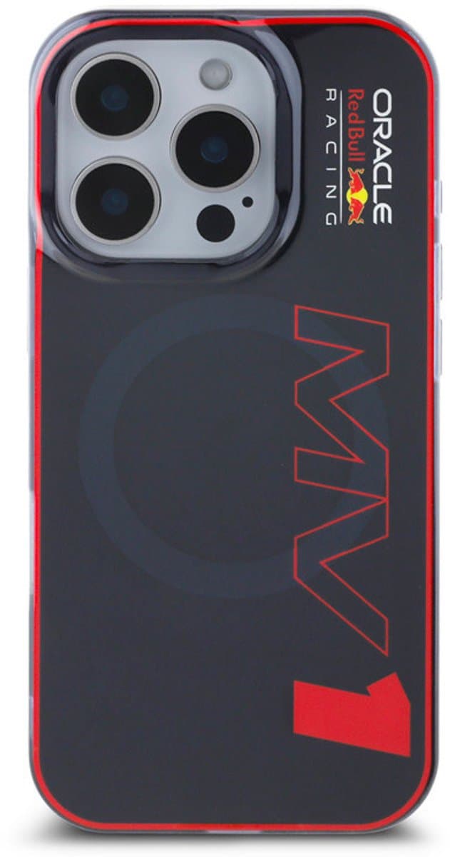 Red Bull Racing iPhone 16 Pro Backcover hoesje Magsafe Double Layer - MV 1 - Navy- max verstappen