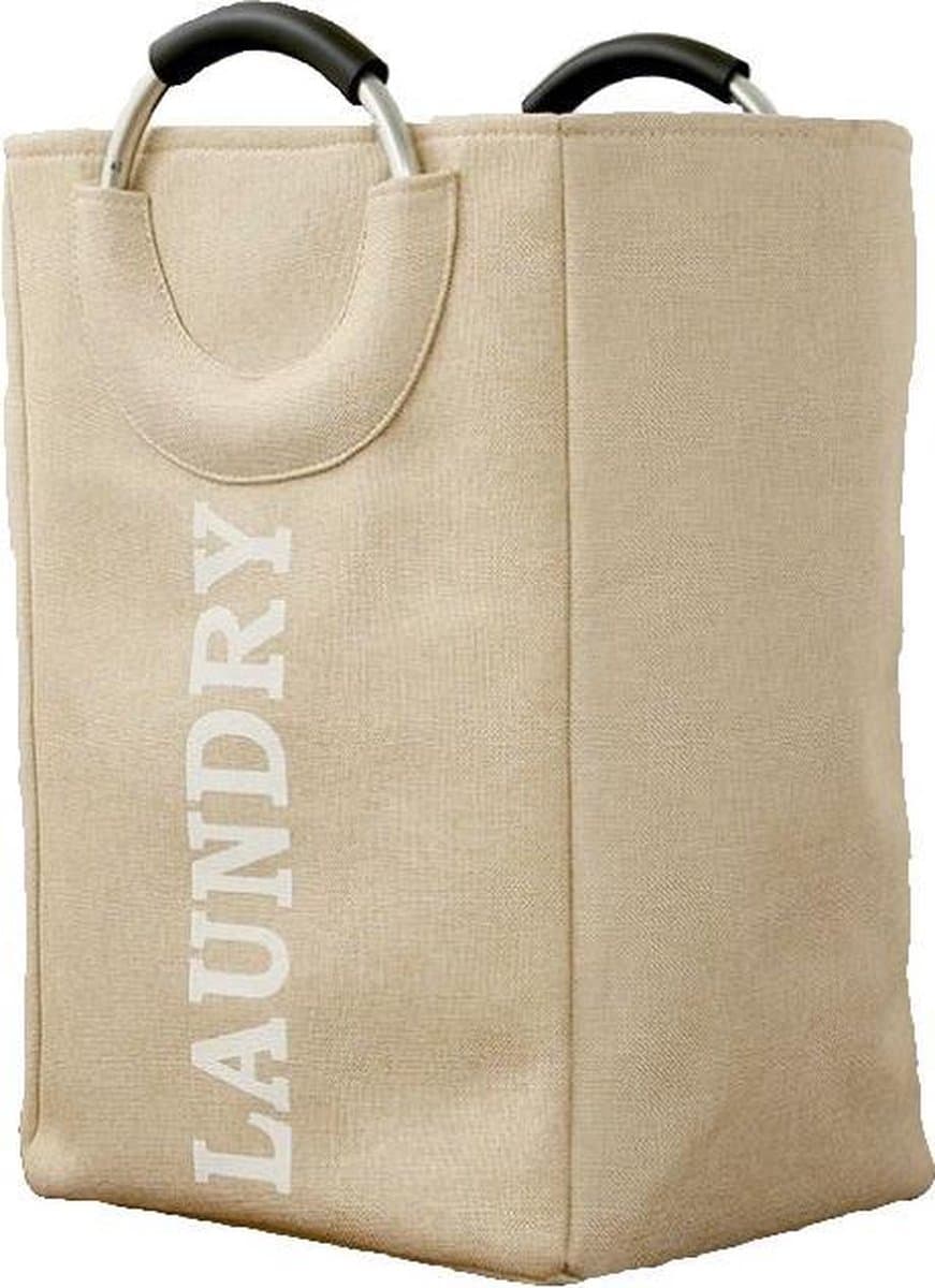 SUNMOOL Wasmand - Waszak - Laundry bag - Laundry basket - Opvouwbaar - 44Liter - Beige