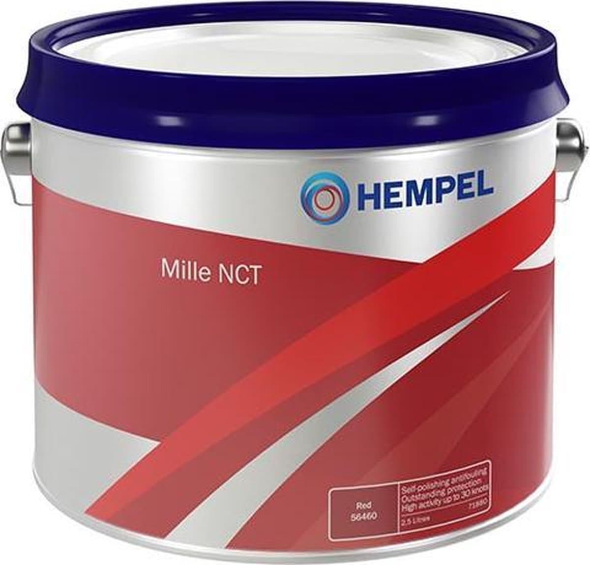 HEMPEL® Mille NCT 7173C Red 56460 - Koperhoudende Antifouling - Zelfslijpende Antifouling - Geschikt voor ZOUT - ZOET - BRAK water