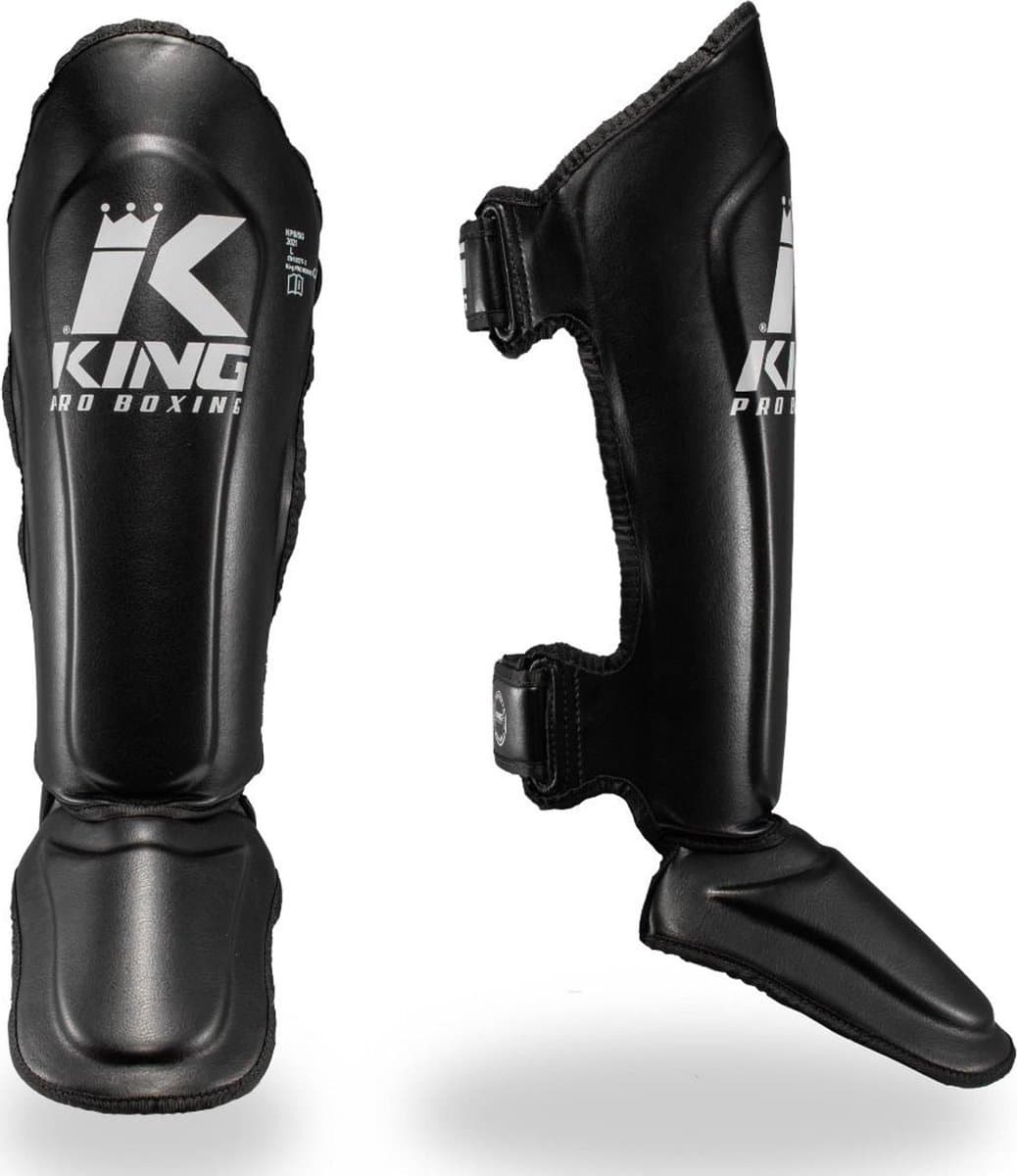 King Pro Boxing Scheenbeschermers KPB/SGL 7 Zwart Wit