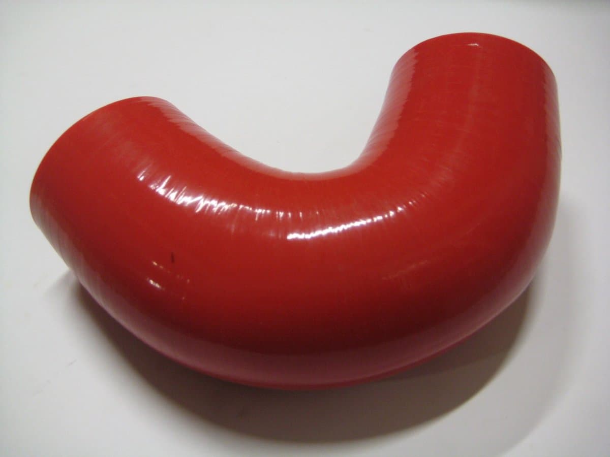135 Graden bochten silicone - Rood, 28mm
