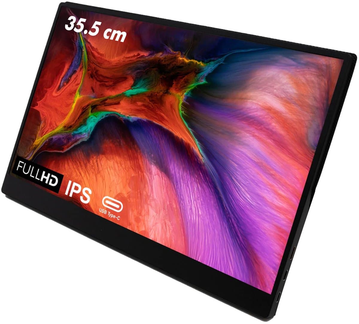Pora&Co - IPS Portable Game Monitor - Beeldscherm 14 Inch - HDMI & USB-C - Full HD - Computerscherm - Draagbare Monitor