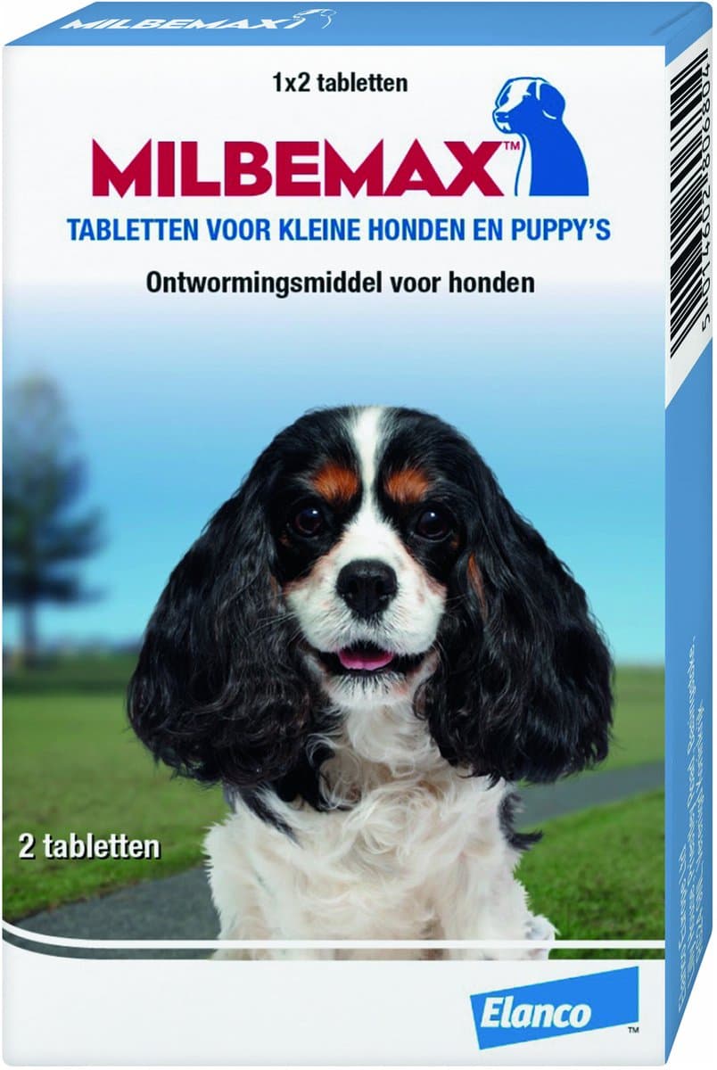 Milbemax Milbemax Pup & Hond - Anti wormenmiddel - 2 x 2 tab 0.5-10kg