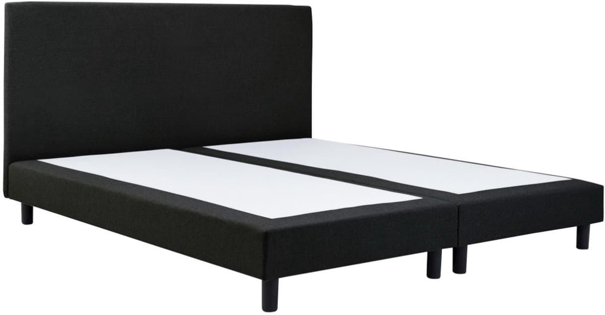 Boxspring Essential - 200x220 Zonder matras - Zwart Glad - BG Homestyling