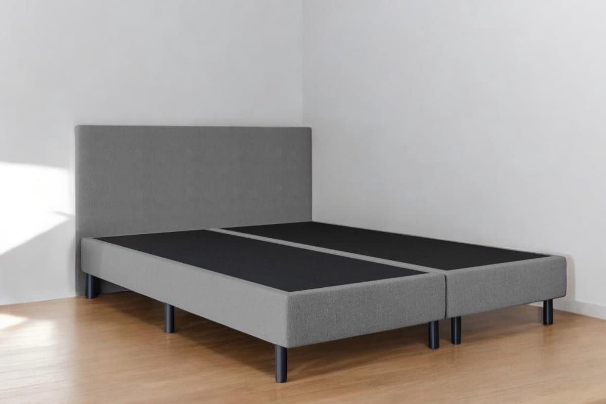 Boxspring Essential - 160x200 Zonder matras - Grijs Glad - BG Homestyling