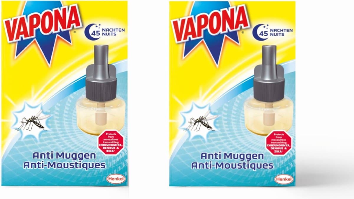 2 x Vapona Navulling Voor Vapona Muggenstekker