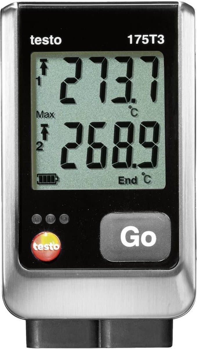 testo 175 T3 Temperatuur datalogger Te meten grootheid: Temperatuur -50 tot +1000 °C