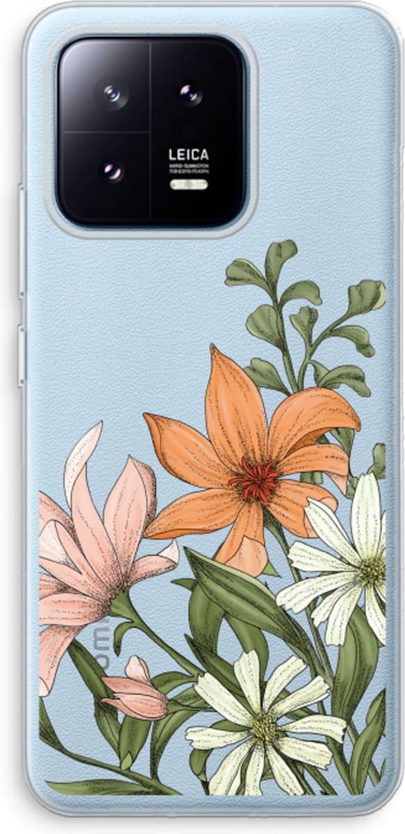 Case Company® - Hoesje geschikt voor Xiaomi 13 Pro hoesje - Floral bouquet - Soft Cover Telefoonhoesje - Bescherming aan alle Kanten en Schermrand