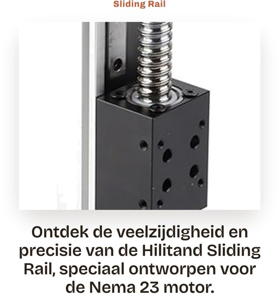 Dailygoods- Geleiding 150 mm - Precisie Kogel - Sliding Board - NEMA 23 Motor - Duurzaam Aluminium - Lage Wrijving - Lineaire Geleiding
