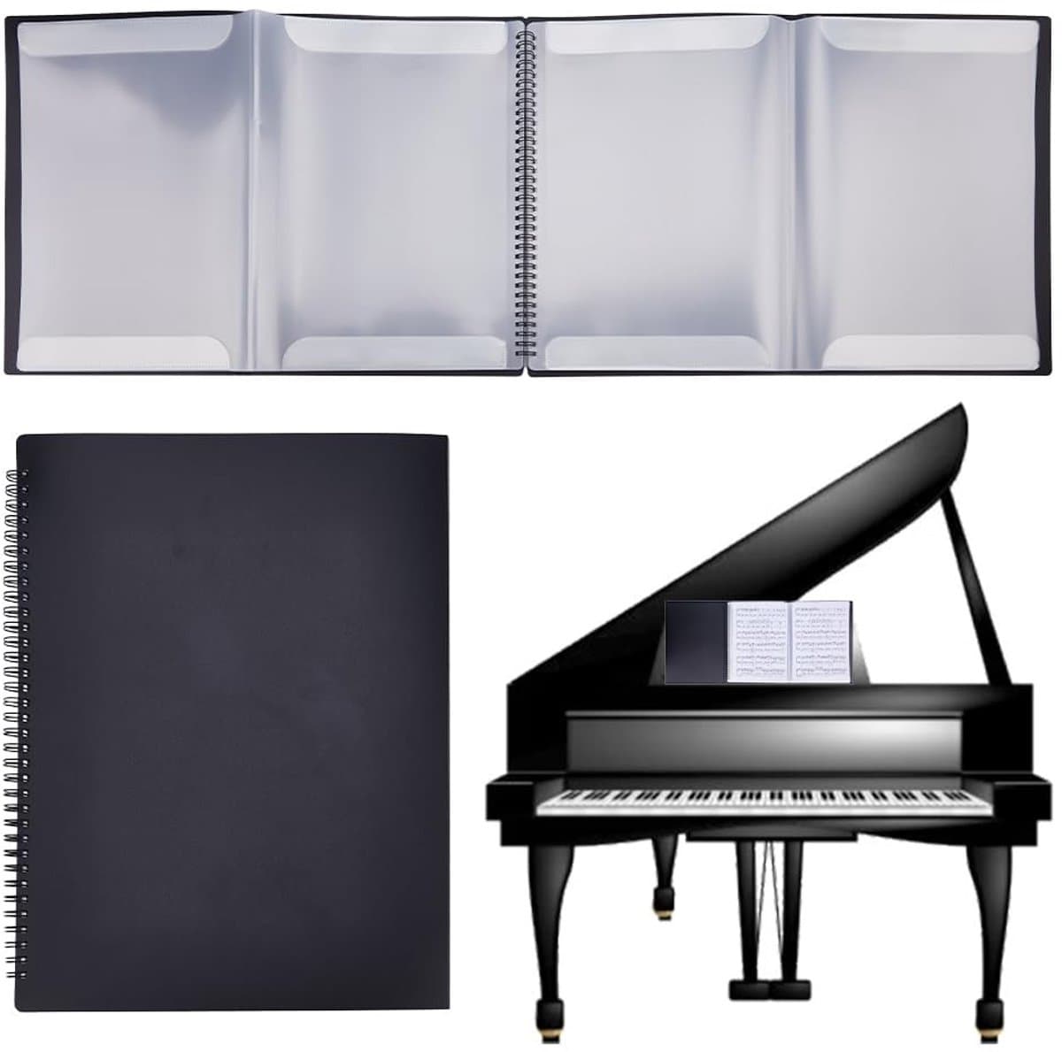 Dailygoods - 60 Pocket Bladmuziekmap voor Organisatie van Muziekstukken