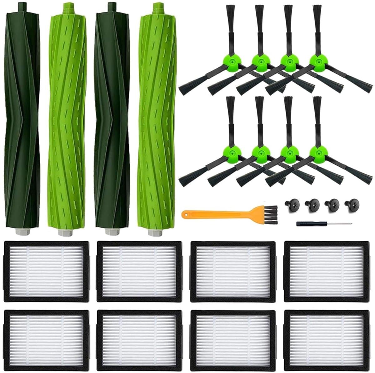Onderdelen Geschikt voor iRobot J7 i7 i7+ i8 i3 i6+ E5 E6 E7 robotstofzuigers - 26 stuks