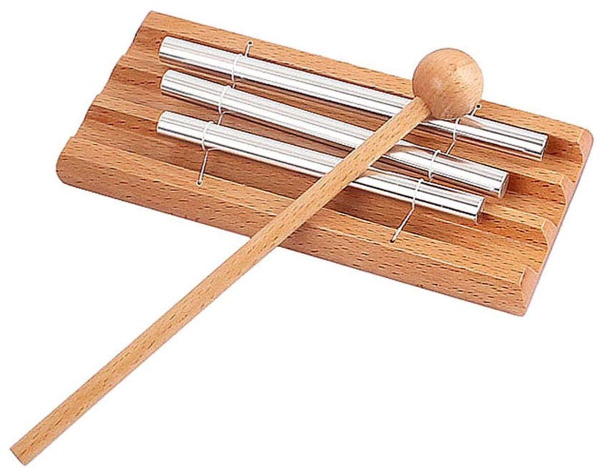 Dailygoods- Meditatieklasbel Aangenaam Geluid - Klokkenspel - Geluidstherapie - Yoga - Klasbeheer - Massief Gepolijst Aluminium
