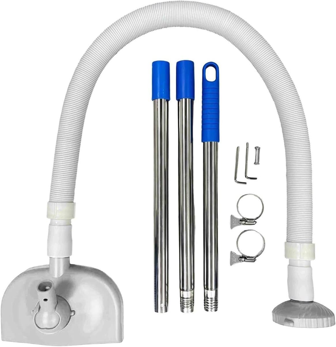 Automatische Zwembadreiniger - Automatische Stofzuiger - Zwembad Onderhoud - Zware Zuigkracht - 61 inch - Grijs