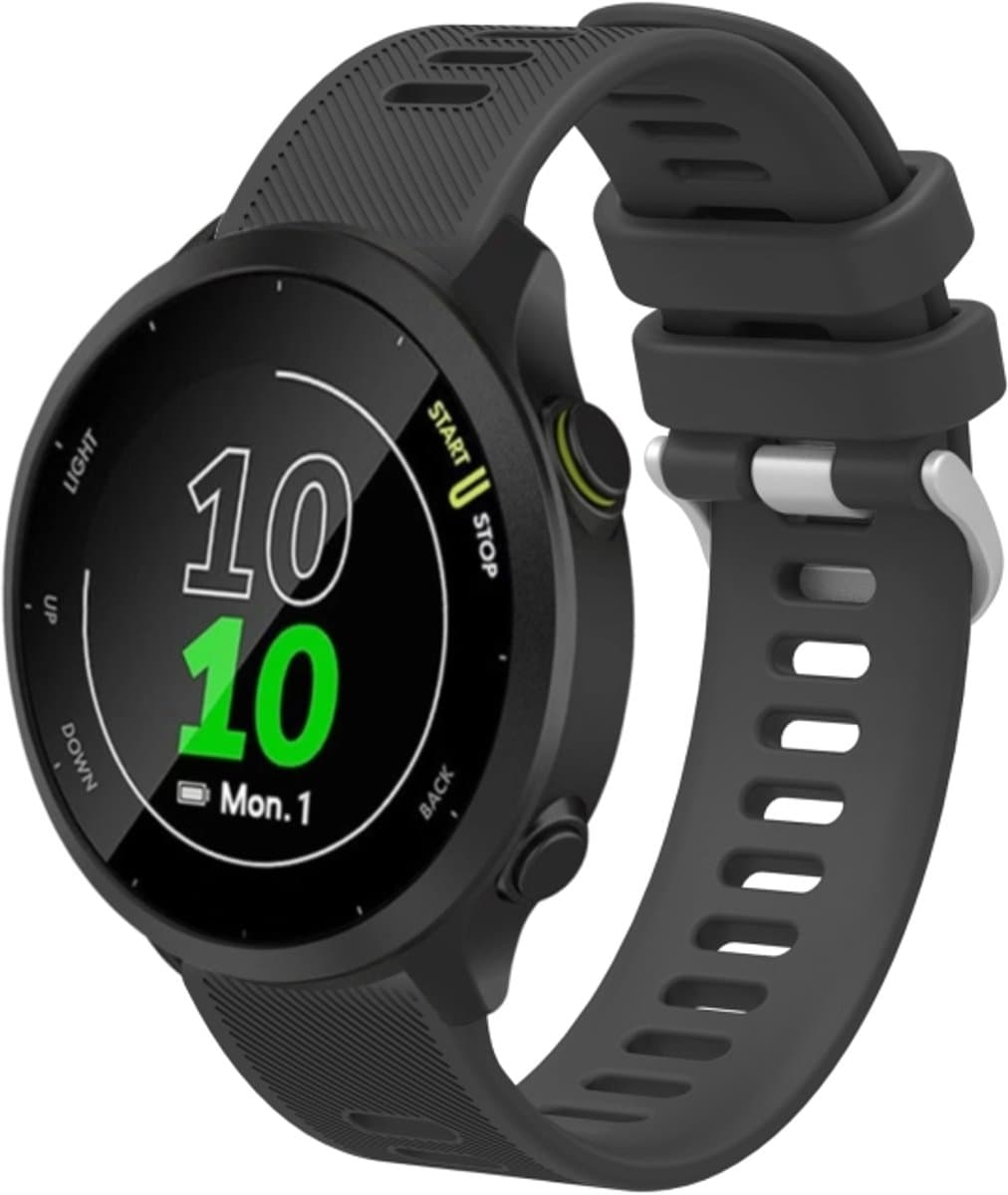 For Garmin Venu 2 Plus 20mm Silicone Twill Watch Band(Grey)
