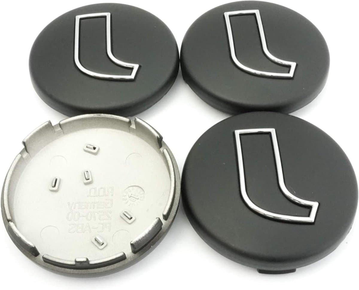 Naafdoppen - Velgdop Centercap - Auto Styling - Mat Zwart Finish - 60 mm - Zwart