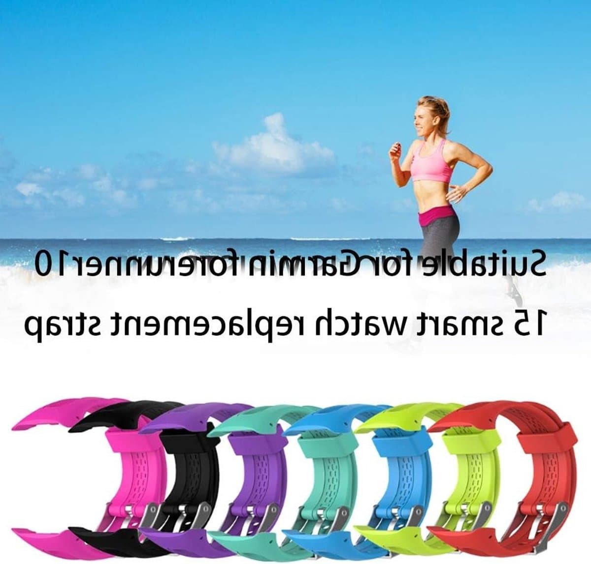 Zachte en Ademende Silikon Horlogeband voor Garmin Forerunner 10/15, Inclusief Gereedschap, Comfortabel en Duurzaam, Perfect voor Sport en Dagelijks Gebruik