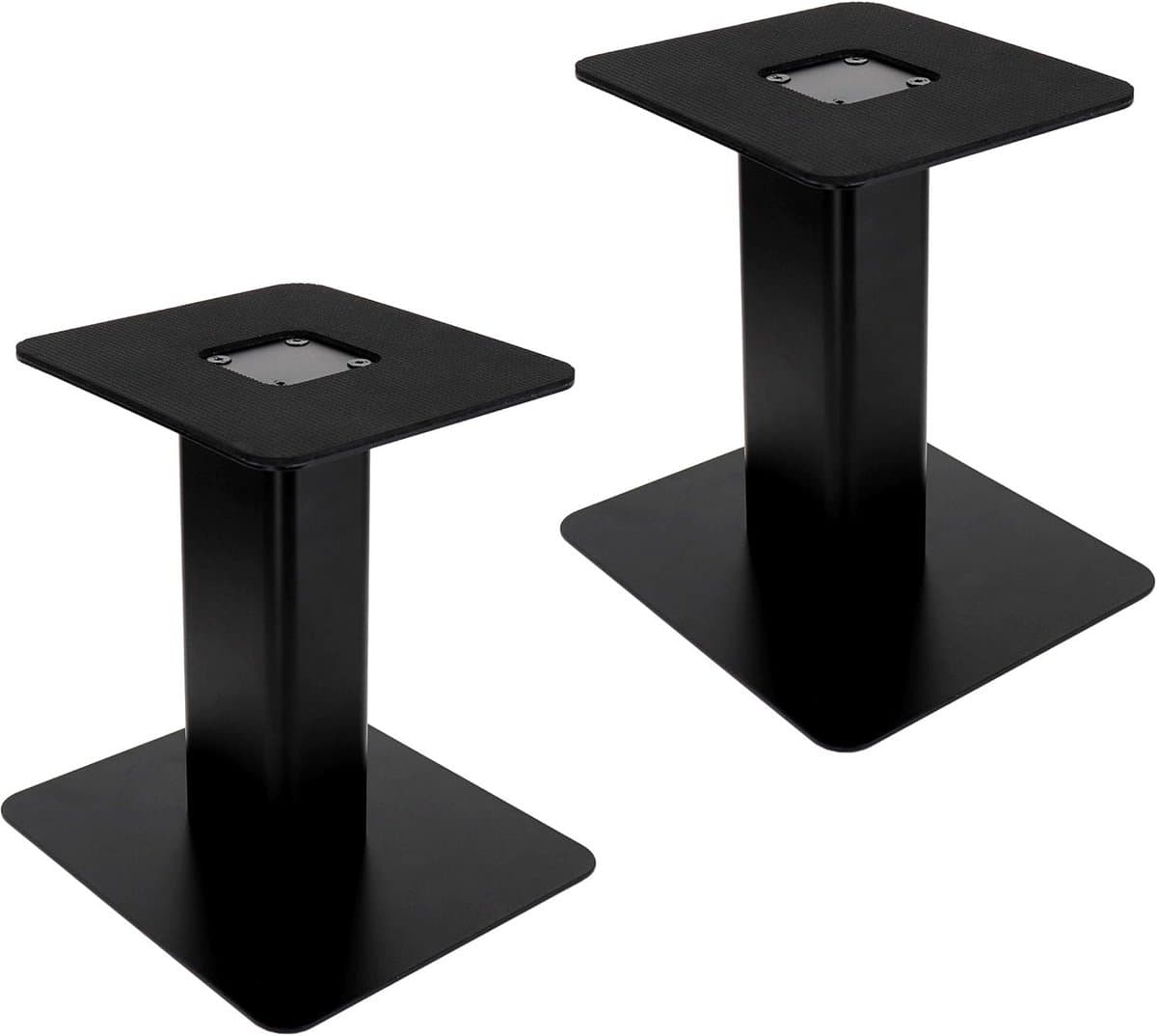 Speaker Stands - Monitor Verhogers - Betere Geluidservaring - Anti-vibratie Kussens - 15x17cm Plateau - Zwart