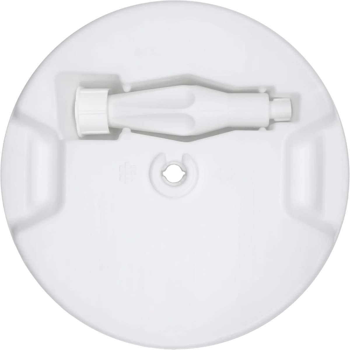 Parasolvoet Rond - Parasolhouder Staander - Terras Stabiliseren - Vulbaar met Zand - 43 cm Diameter - Wit