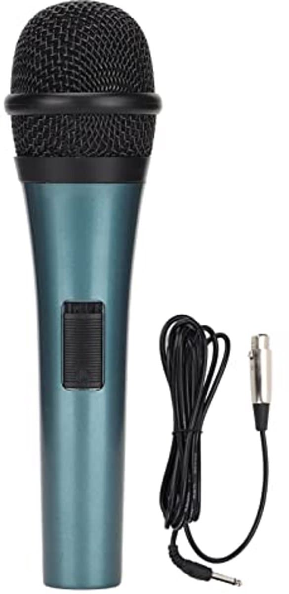 Muziekinstrument Microfoon - Handmicrofoon Zingen - Karaoke Podium - Cardioïde Pickup - 3 Meter Kabel - Zwart