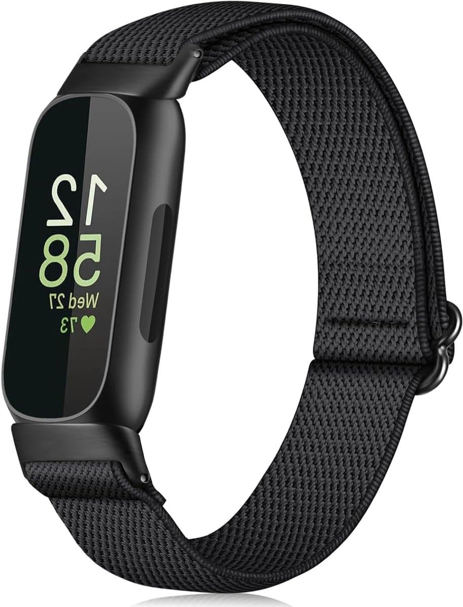 Verstelbare en Ademend Nylon Vervangband voor Fitbit Inspire 2, Inspire HR, Ace 3 en Ace 2 met Elastische Band voor Comfort en Stijl