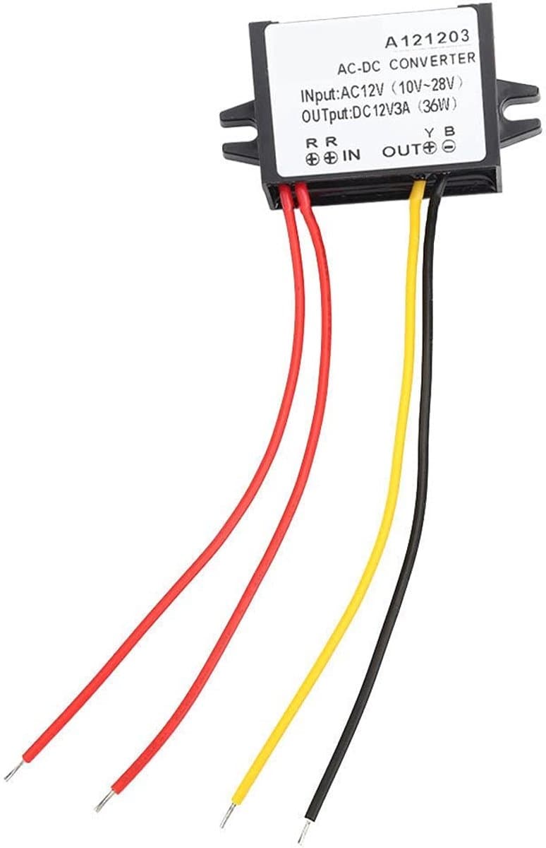Dailygoody - AC Power Inverter - DC Voltage Converter - IP67 Waterproof - Zwart - Voor Auto en Camera - 12V Omvormer - 3A
