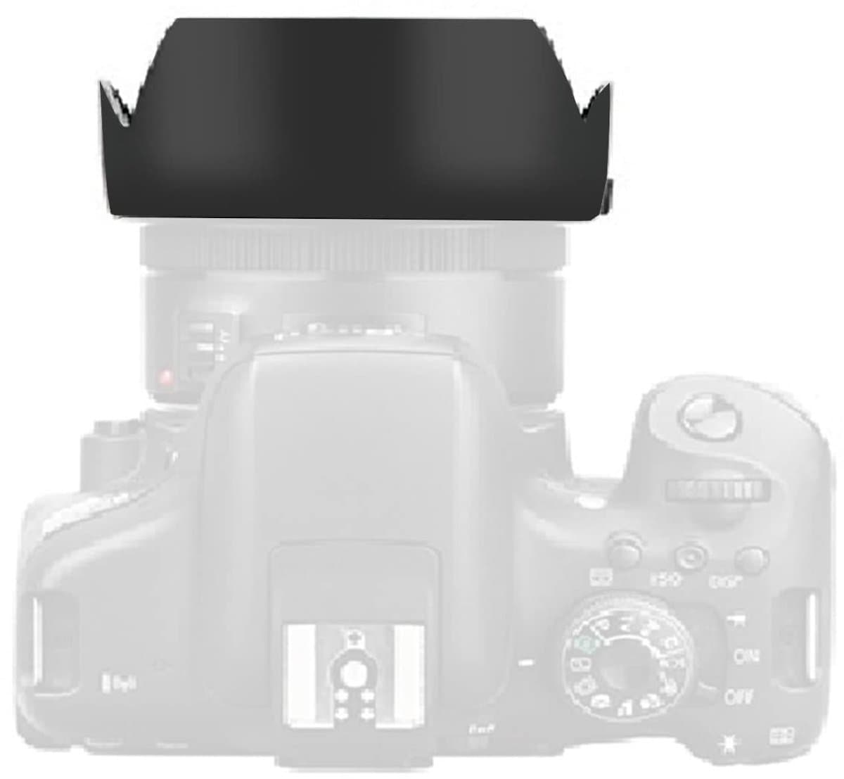 Dailygoody - Camera Lens Sunshade - Regenbestendige Lenskap - Zwart - Bescherming tegen Krassen - Voor EF 50mm f/1.8 - Duurzaam en Betrouwbaar