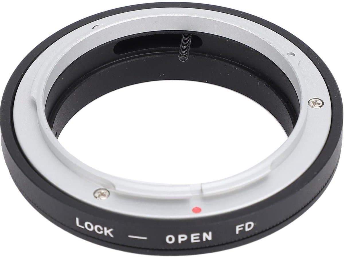 Dailygoods - Lensvattingadapter - FD Naar EF-vattingadapter - Handmatig Bediende Lensconversie - Aluminium - Voor DSLR-camera's - Geschikt voor vele C...