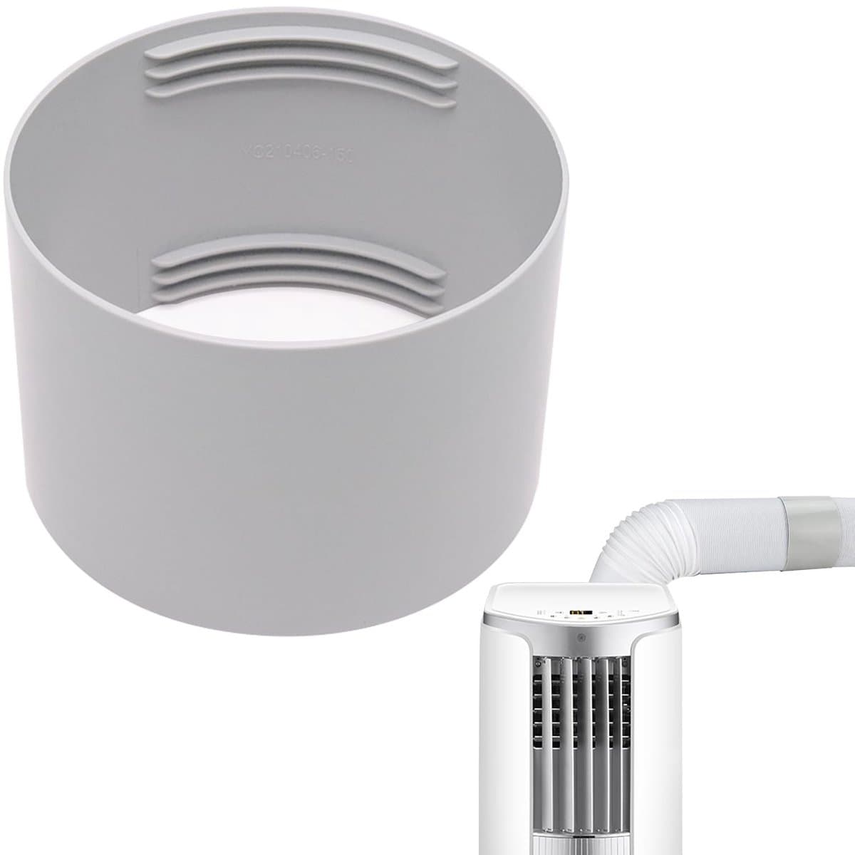 Dailygoods - Afvoerslangadapter - Verbindingsstuk voor afzuigkap - 150 mm - Slangadapter voor ventilatiebuis - Universeel inzetbaar - Geschikt voor ai...